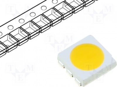 Светодиод SMD WW-WTD50TC-Q LED; SMD; 5050; бял неутрално; 4000-7000mcd; 120°